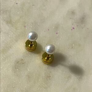 Stud Earrings stainless steel 20g screw back